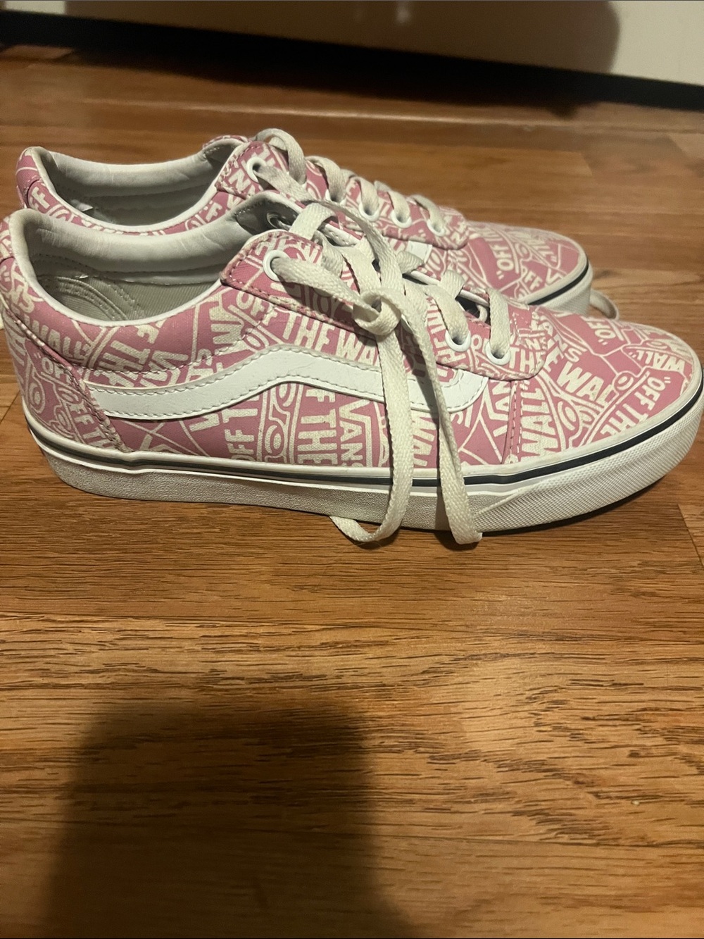 Vans Pink Graphic Old Skool Sneakers with White Stripe